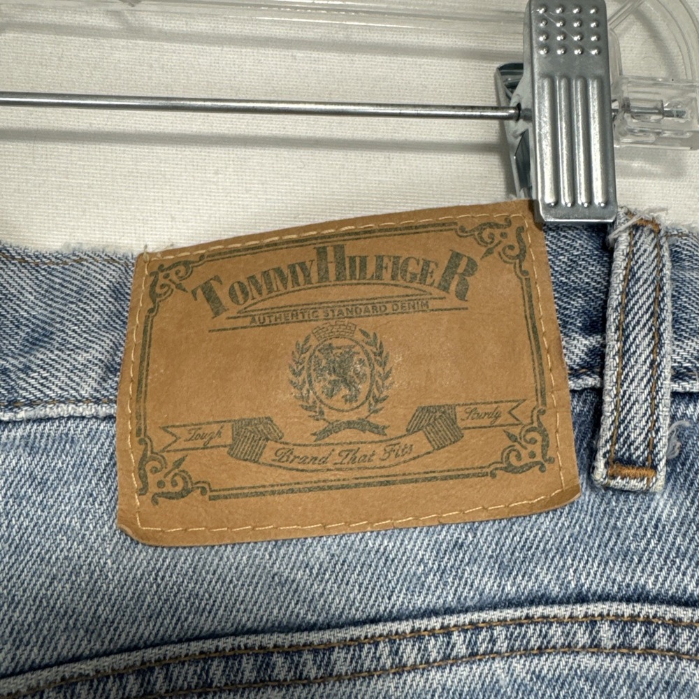VTG 90s Tommy Hilfiger Jeans 32x29 Baggy Relaxed‎ Blue Med Wash Denim Y2K - Picture 13 of 16